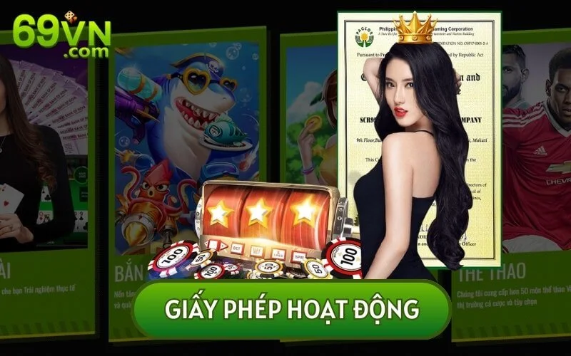 69VN được cấp phép hợp pháp từ PAGCOR thuộc sở hữu của Philippines