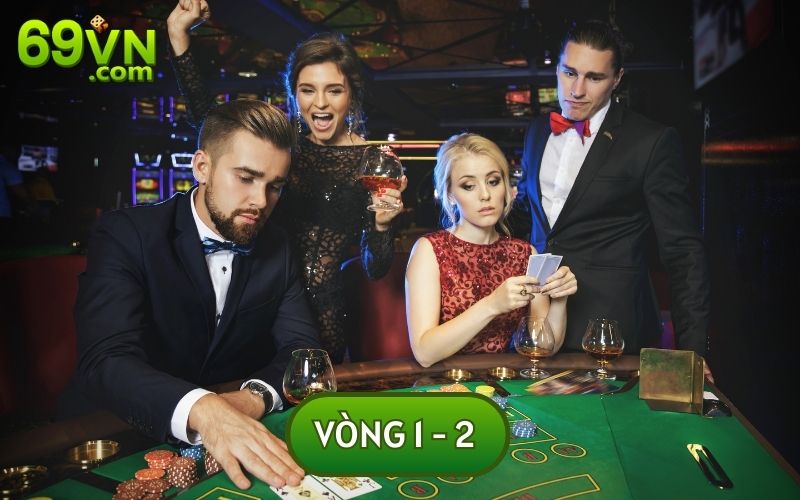 Trong CÁCH CHƠI POKER sẽ có tất cả 5 vòng đánh