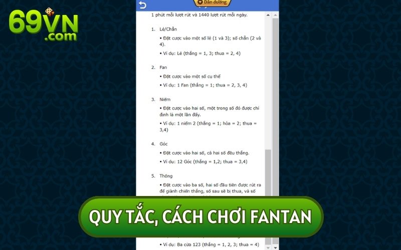 Quy tắc của Fantan đơn giản và dễ hiểu ngay cả “tay mơ” cũng có thể tự bắt đầu