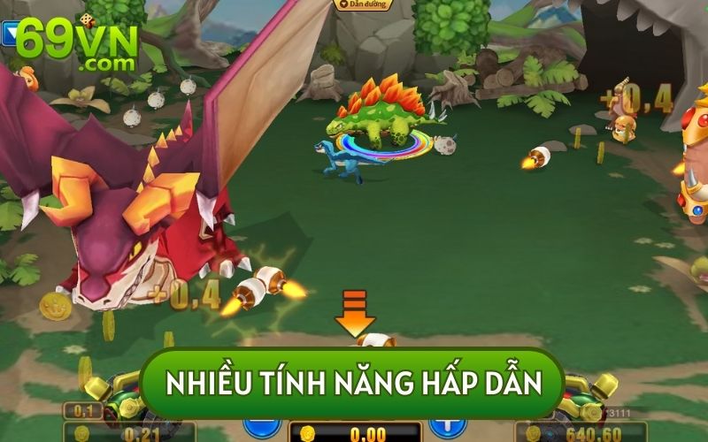 Tính năng là một trong những những yếu tố làm nên thành công của game săn rồng