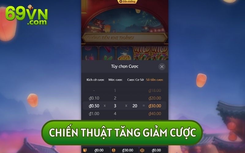 Ngoài các chiến thuật trên, kỹ năng tăng giảm cược tùy vào từng thời điểm cũng rất quan trọng